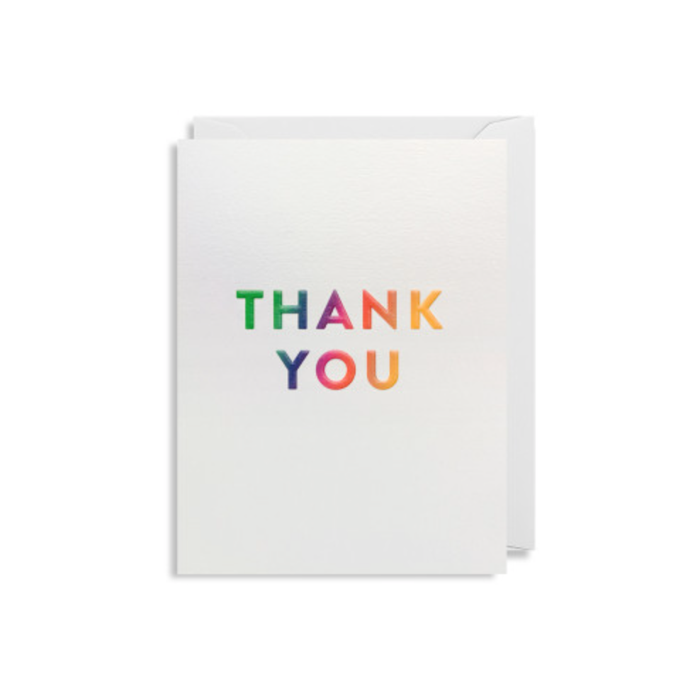 Mini-Klappkarte Text: Thank You