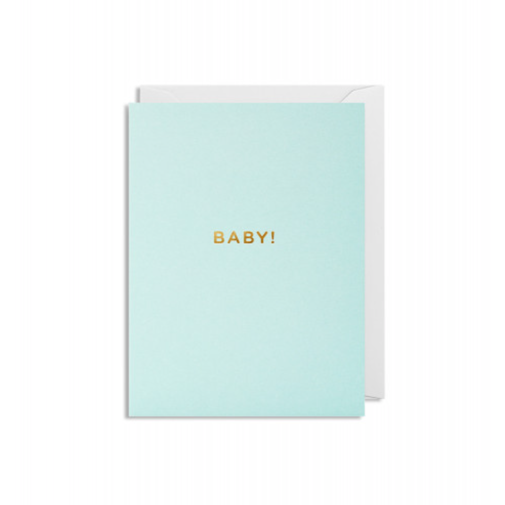 Mini-Klappkarte Text: Baby!