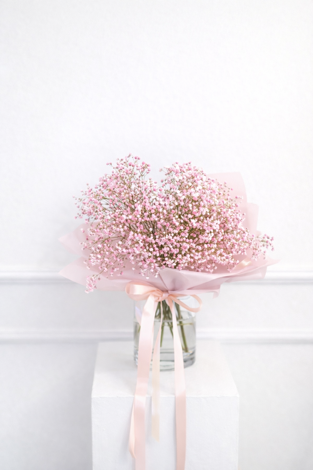 Pickup-Collection: Monobouquet Rosa Schleierkraut