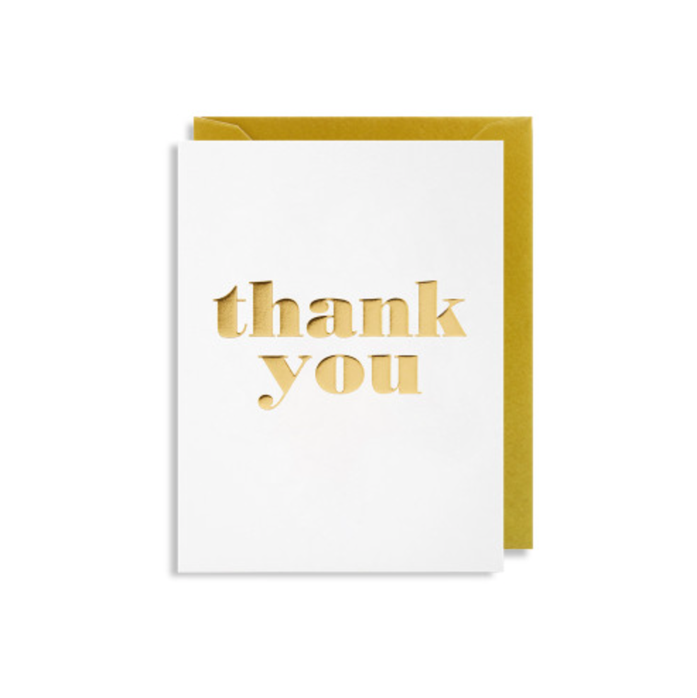 Mini-Klappkarte Text: Thank You