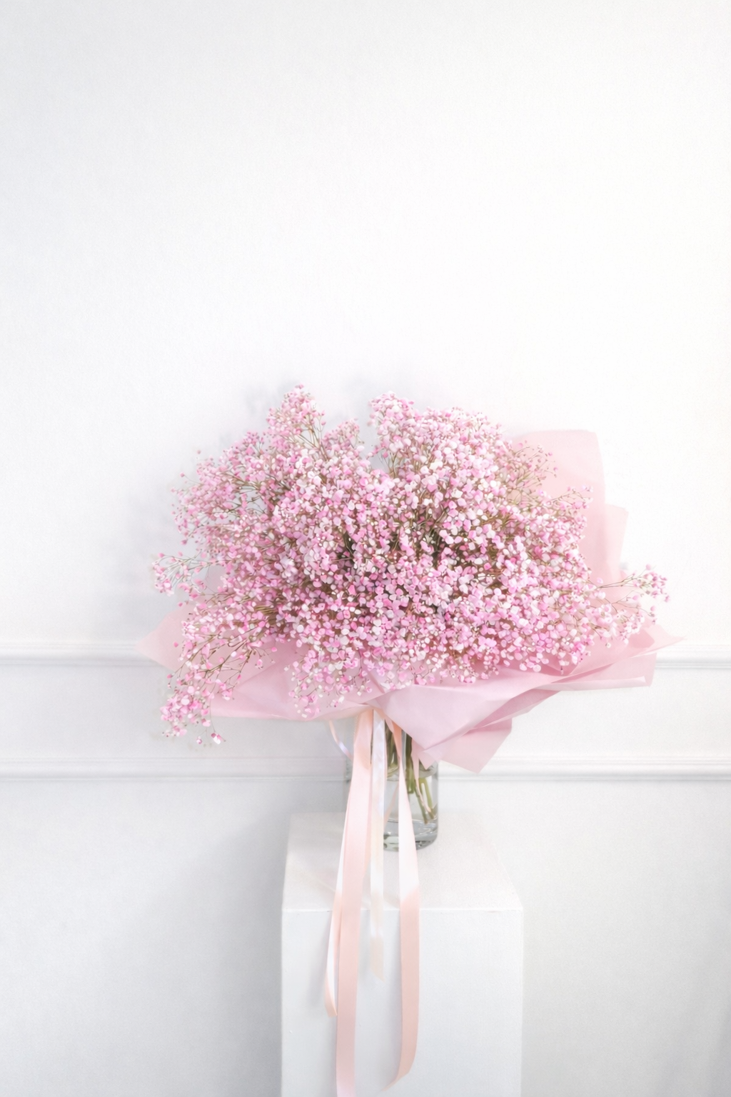 Pickup-Collection: Monobouquet Rosa Schleierkraut
