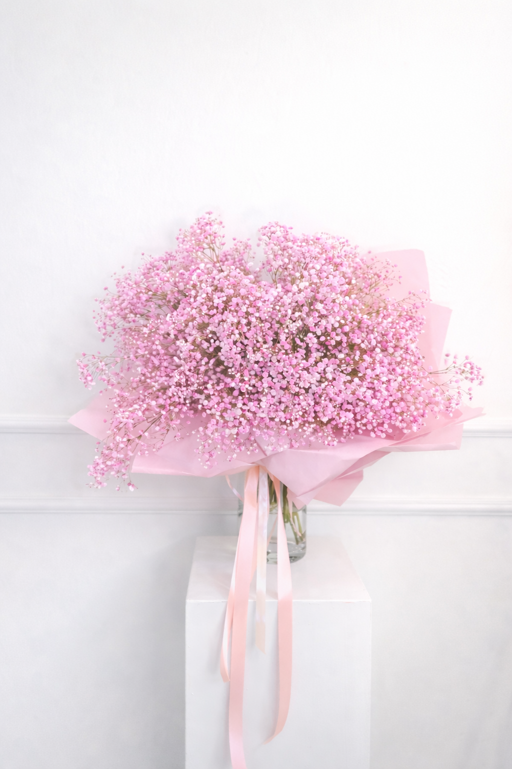 Pickup-Collection: Monobouquet Rosa Schleierkraut